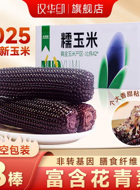 2025黑糯玉米东北糯玉米真空装新鲜黄糯软糯香甜粘非即食大棒苞米