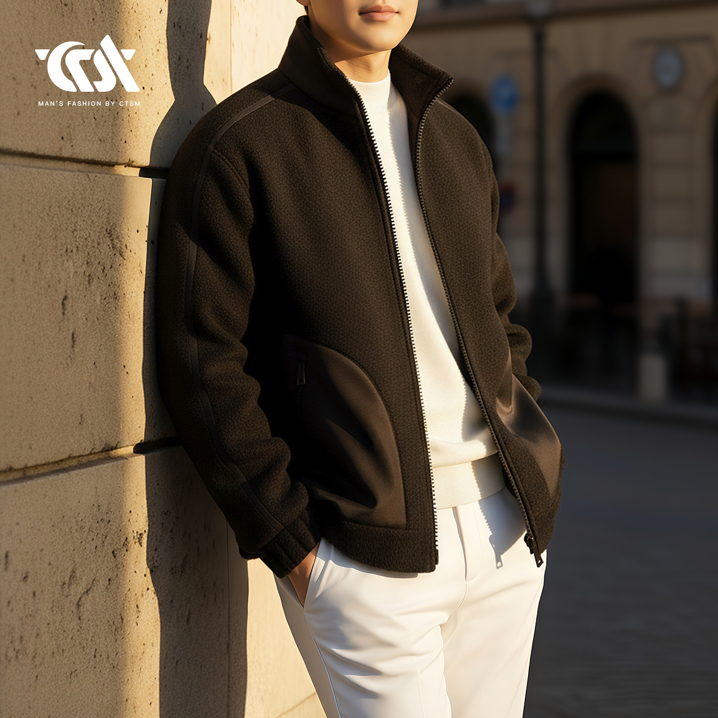 男士立领羊毛呢大衣短款加厚保暖商务休闲夹克外套秋冬季潮流新款,男装,毛呢大衣,淘宝优惠券,粉丝福利购,淘宝优惠卷