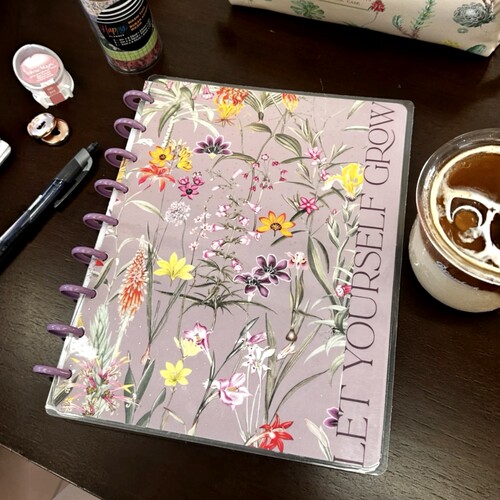 初夏之夜THE HAPPY PLANNER手账笔记本高颜值花卉蘑菇扣活页本子