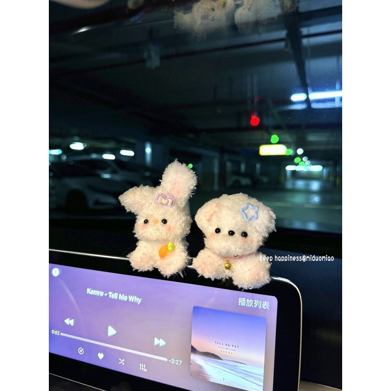 宝马x1汽车内中控屏幕装饰品摆件x3三系x5/i3/m4车载公仔玩偶可爱