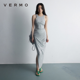 不规则针织套装 舒适天丝简约修身 立体裁剪堆叠褶皱 VERMO