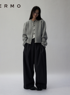 VERMO 有型的针织衫 柔软兼顾廓形 舒适绵羊毛开衫外套