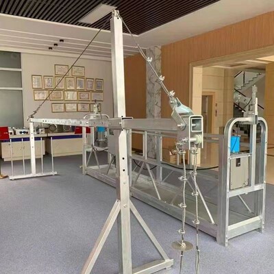 220V单人吊板@简易外墙施工吊架A上升器吊具可T折叠单人电动吊篮