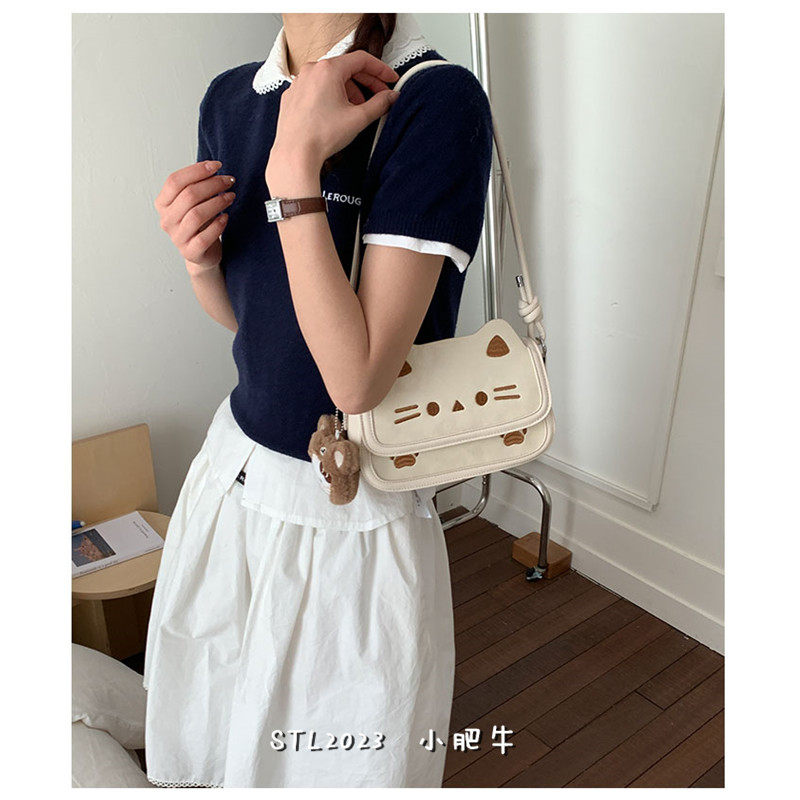 网红可爱小猫斜挎包包女2026新款春季百搭少女风单肩包小众手机包,箱包皮具/热销女包/男包,通用款女包,淘宝优惠券,粉丝福利购,淘宝优惠卷