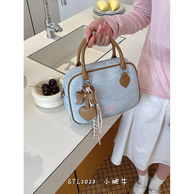 小众手提波士顿包女高级感