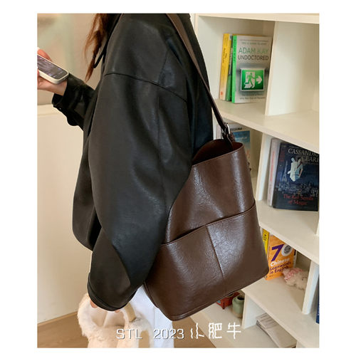 托特包日常通勤上班单肩包潮