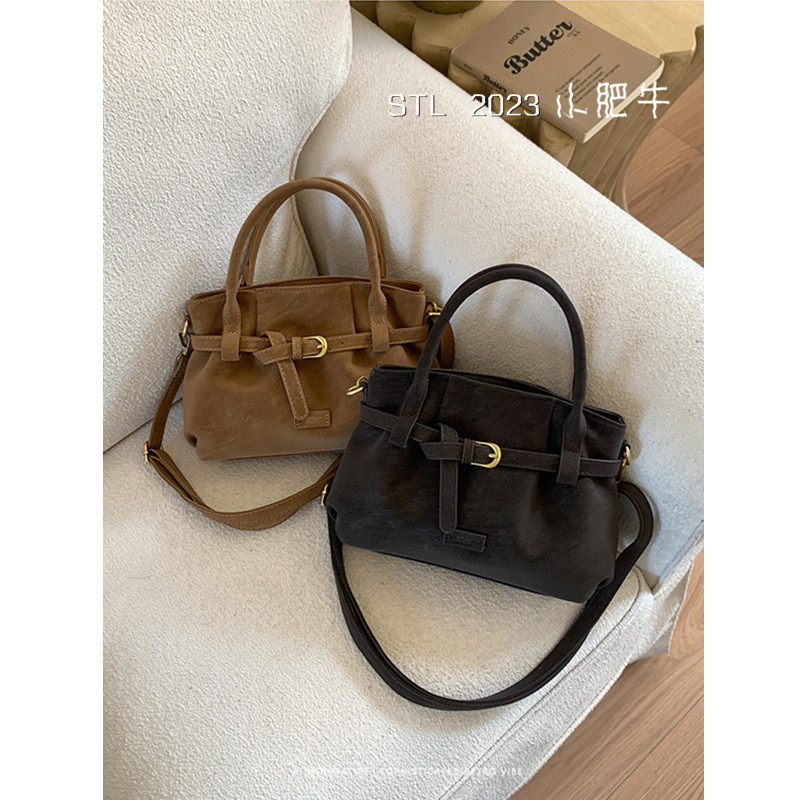 美拉德麂皮绒托特包包女2025新款潮高级质感小众金属扣手提斜挎包,箱包皮具/热销女包/男包,通用款女包,淘宝优惠券,粉丝福利购,淘宝优惠卷