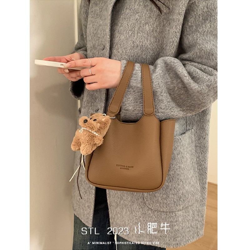 手提包复古单肩斜挎菜篮子包