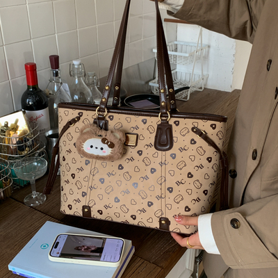 单肩包女士手提通勤托特包