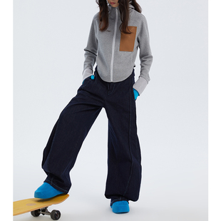 廓型长裤 牛仔蓝解构式 秋冬 N·MORE设计师品牌