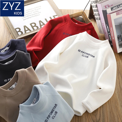 男童冬款加绒打底衫休闲洋气保暖