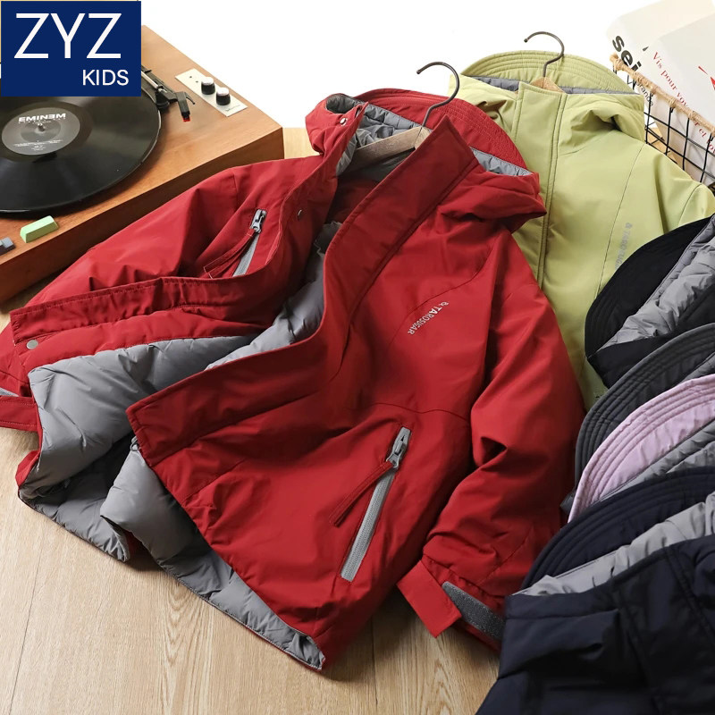男童冬季新年加厚棉服保暖外套潮