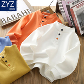 男童春秋时尚 立领防风卫衣2026新款 中大童儿童洋气酷帅运动上衣潮