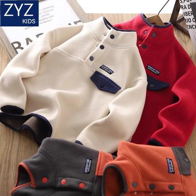 男童冬季新年洋气加绒拜年服