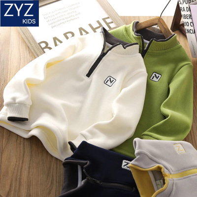 男童冬季双面绒卫衣洋气加绒保暖