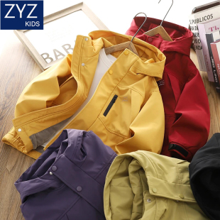 男童冬季 中大童儿童洋气连帽防风棉服潮 加绒加厚保暖外套2025新款