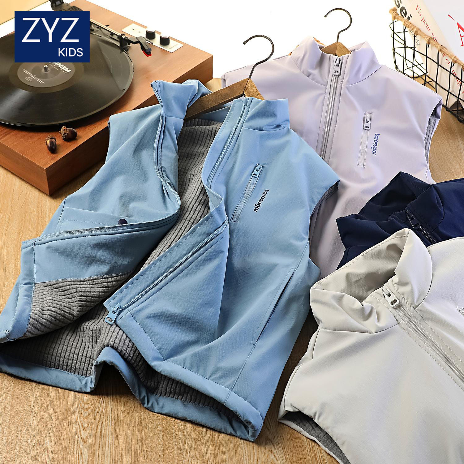 男童秋冬夹棉马甲校服内搭坎肩冬
