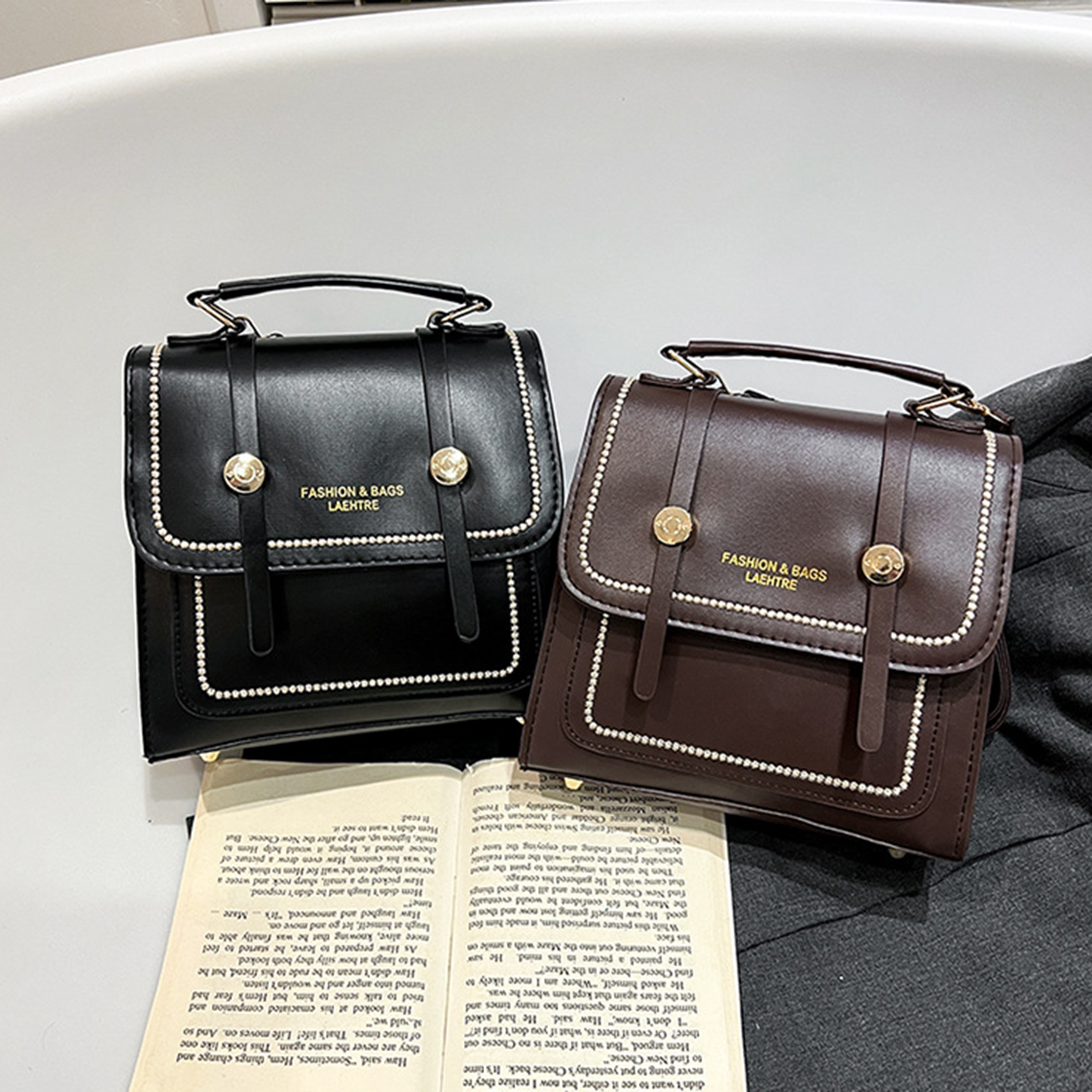 手提百搭复古双肩韩版斜跨背包