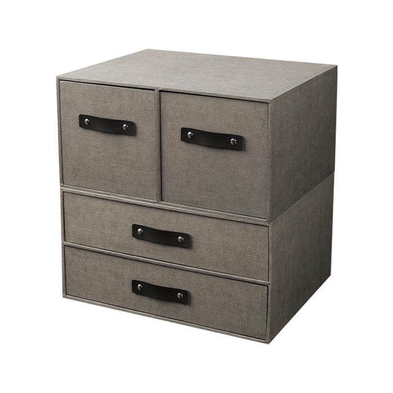 北欧抽屉式书架收纳盒置物架桌面整理桌上多层书柜书桌玄关储物柜