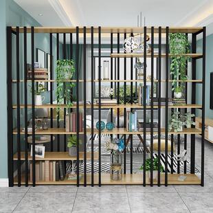 铁艺隔断置物架分层屏风loft隔断工业装饰玄关办公室物架新疆包邮