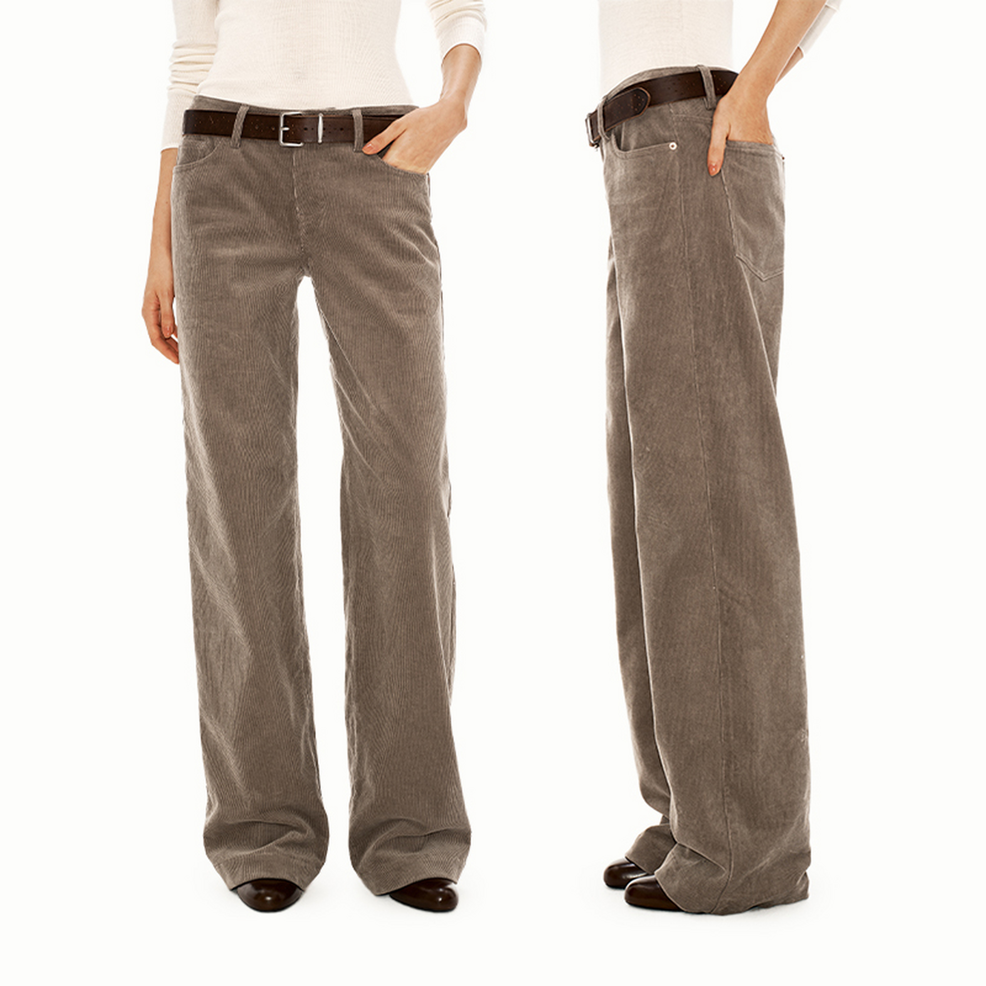 PUKI 新晋裤王 380G重磅灯芯绒面料 复古中低腰直筒休闲长裤