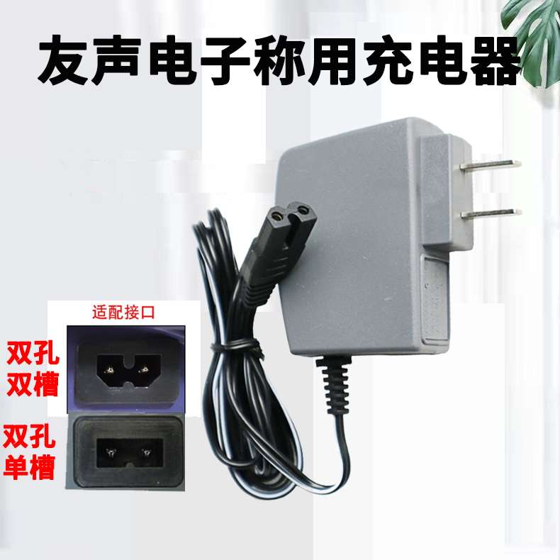 上海友声电子秤双孔充电器XK3100双槽电源线通用型台秤吊秤充电器