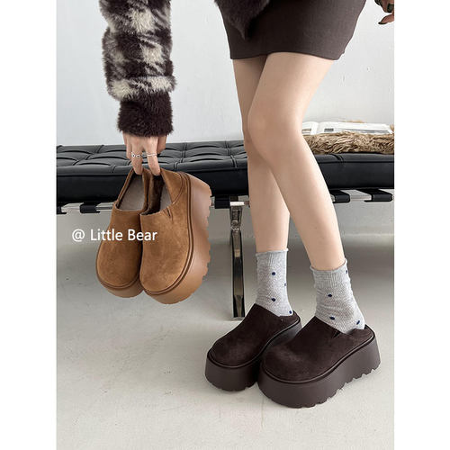 小熊出走7cm增高勃肯鞋包头半拖