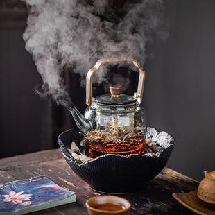煮茶器全套 围炉煮茶室内家用电陶炉电陶煮茶炉烤奶罐罐茶壶新款