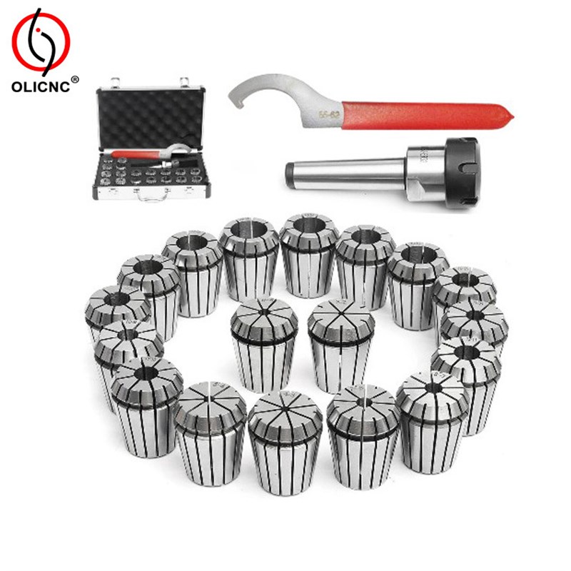 MT3-ER32-18pcs刀柄筒夹套装  夹头套装 木盒套装 塑盒套装跨境