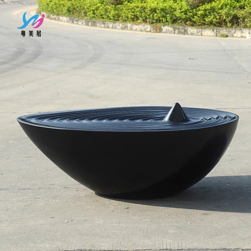 玻璃钢雕塑底座售楼处酒店大堂玄关走廊过道造景装饰品摆件