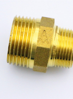 厂家直供埃美柯黄铜外螺纹异径接头684加厚变径双外丝大小头直接