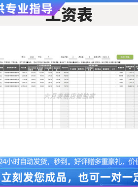 2023年新规原创设计精品工资表-工资条新个税EXCEL表格定制