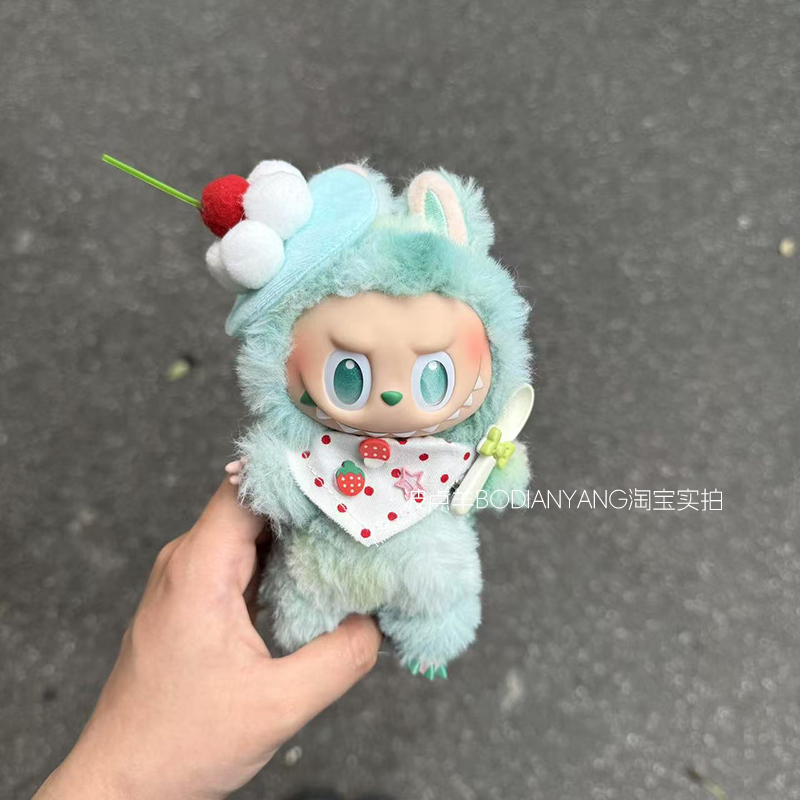 波点羊 Labubu娃衣服拉布布搪胶脸公仔一二三代盲盒玩偶娃衣自制