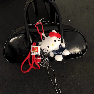 hellokitty凯蒂猫爱心包挂件运动网球羽毛球哈喽kt毛绒公仔钥匙扣