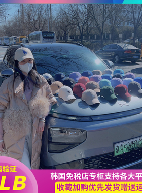 CP66MLB帽子鸭舌帽夏绿色小标软顶棒球帽大头女nyCHE韩代正品