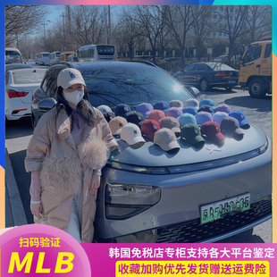 CP66MLB帽子鸭舌帽夏绿色小标软顶棒球帽大头女nyCHE韩代正品