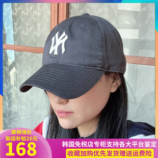 炭灰CP66MLB棒球帽防晒春夏软顶帽子女CHE韩代低价NY韩国正品 折扣