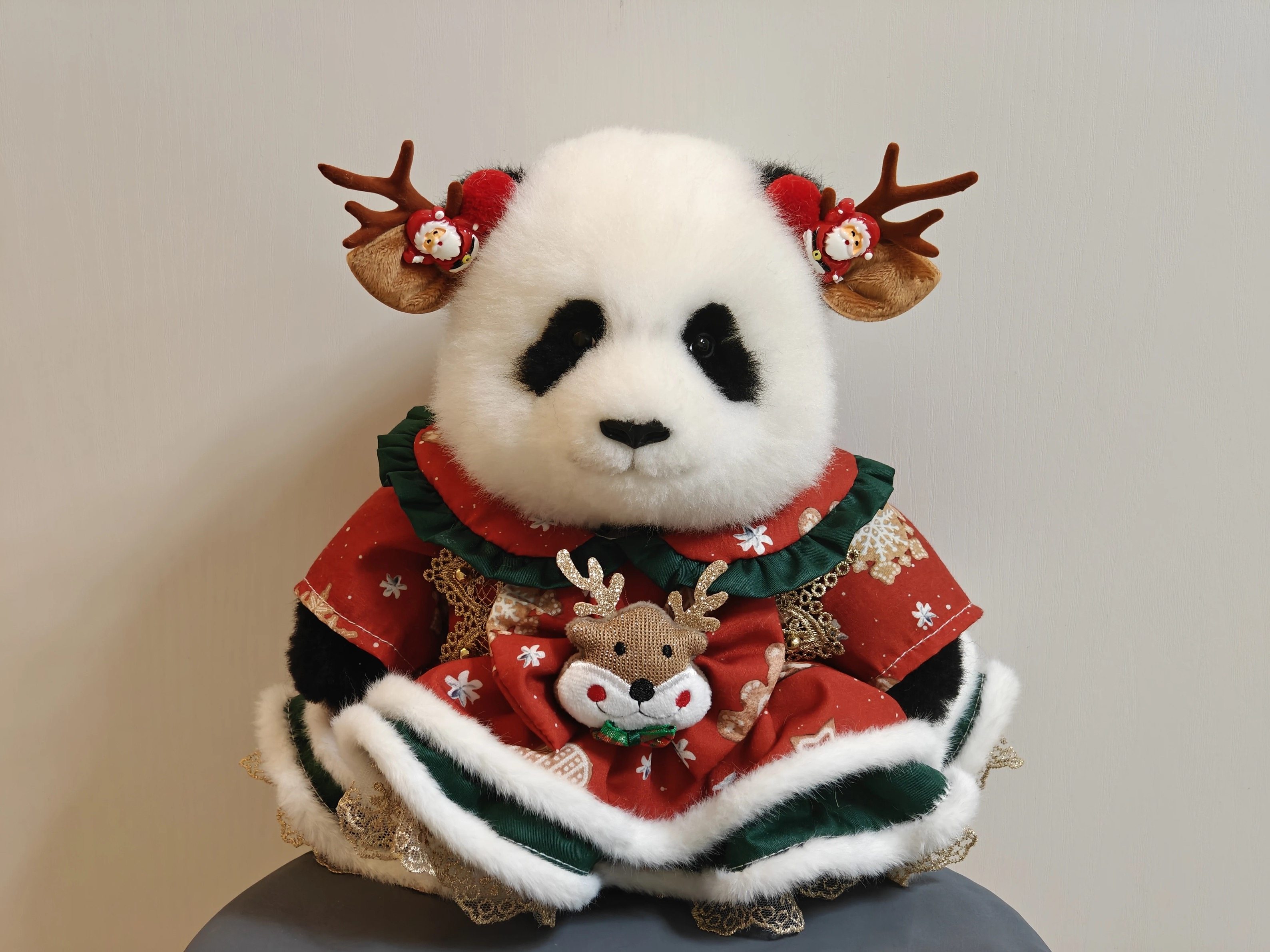 原创正版熊猫裙子毛绒玩具衣服公主裙熊猫工厂大头系列玩偶麋鹿,模玩/动漫/周边/娃圈三坑/桌游,棉花娃娃/毛绒玩具娃衣,淘宝优惠券,粉丝福利购,淘宝优惠卷