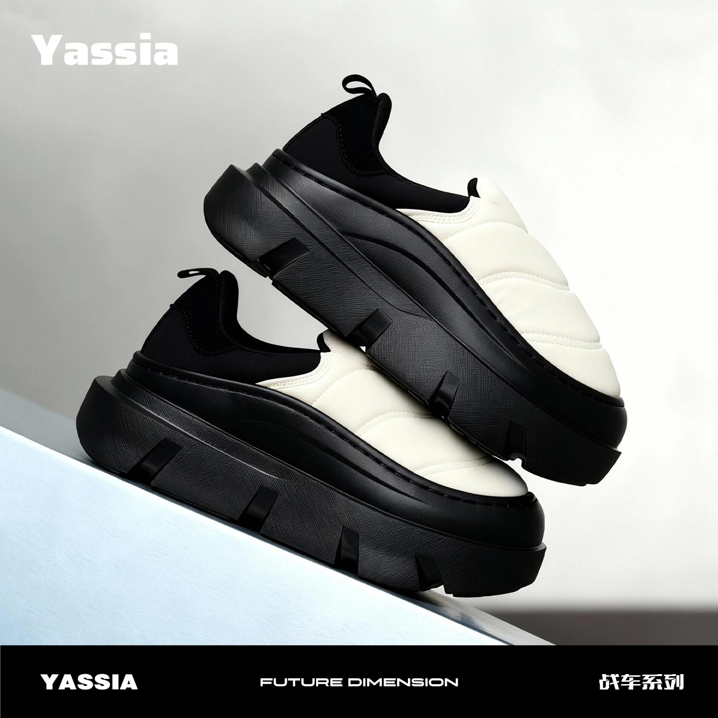 亚束战车包跟棉鞋冬居家室内加绒防水保暖外穿女款加厚棉拖鞋男士