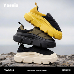 亚束棉鞋女冬保暖包跟居家室内棉拖鞋男加绒外穿防水防滑厚底情侣