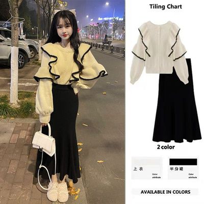 网红温柔风气质套装女秋