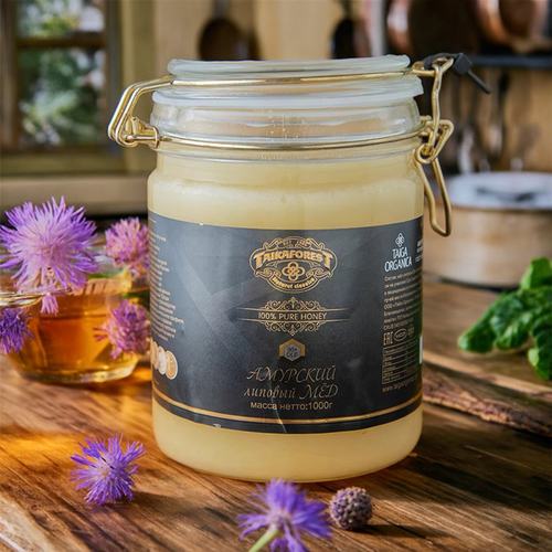 俄罗斯原装进口纯正天然蜂蜜水飞蓟椴树百花蜜沙棘蜜蒲公英玻璃瓶