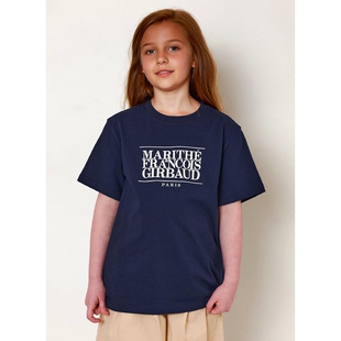 男女童半袖 2025夏季 短袖 韩国Marithe儿童纯棉t恤圆领休闲童装 新款
