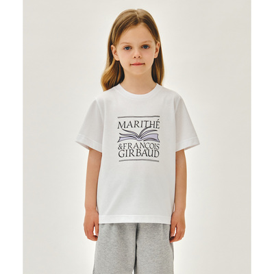 2026新款Marithe儿童印花T恤男童女童圆领纯棉休闲宽松童装短袖
