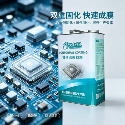 uv三防漆电子线路板涂层披覆密封保护绝缘紫外线光固化透明三防胶