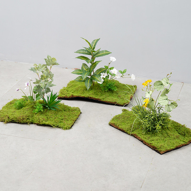 商业仿真绿植造景草坪插花摆件图片