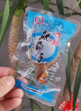 舟山特产 华泽鱿鱼仔烧烤味墨鱼仔带须海鲜零食独立包装开袋即食