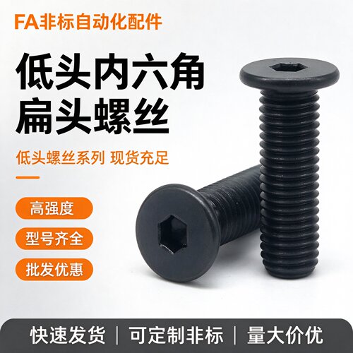 TAF51特低头内六角螺栓 簿头内六角螺丝矮头螺丝CBSS3-4/5/6/8/10