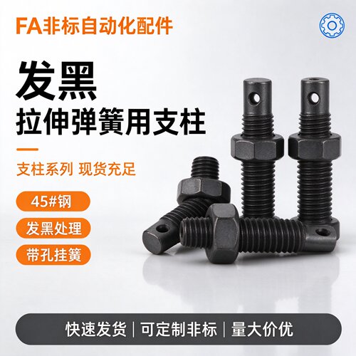 FFE01两平面颈部全螺纹型拉伸弹簧用支柱AIPOZ3/4/5/6-10/15/20