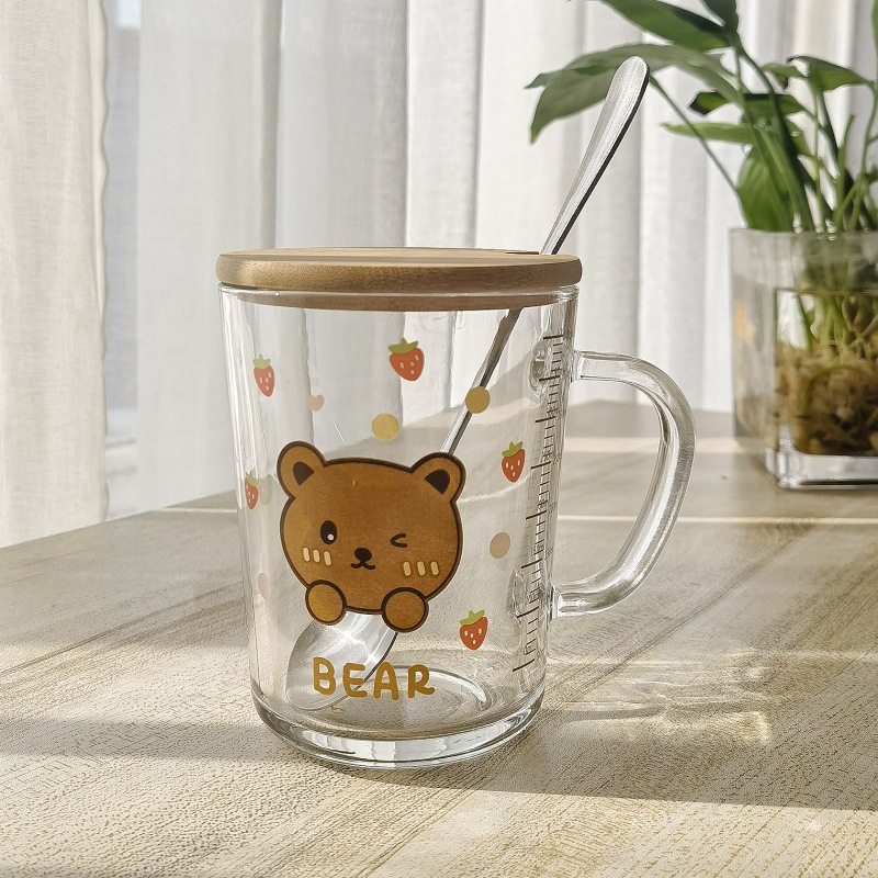 刻度杯婴儿新款水瓶女生密封厨房玻璃量杯大容量学生牛奶家用果汁,餐饮具,吸管杯,淘宝优惠券,粉丝福利购,淘宝优惠卷